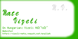 mate vizeli business card